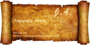 Jagyugy Anna névjegykártya